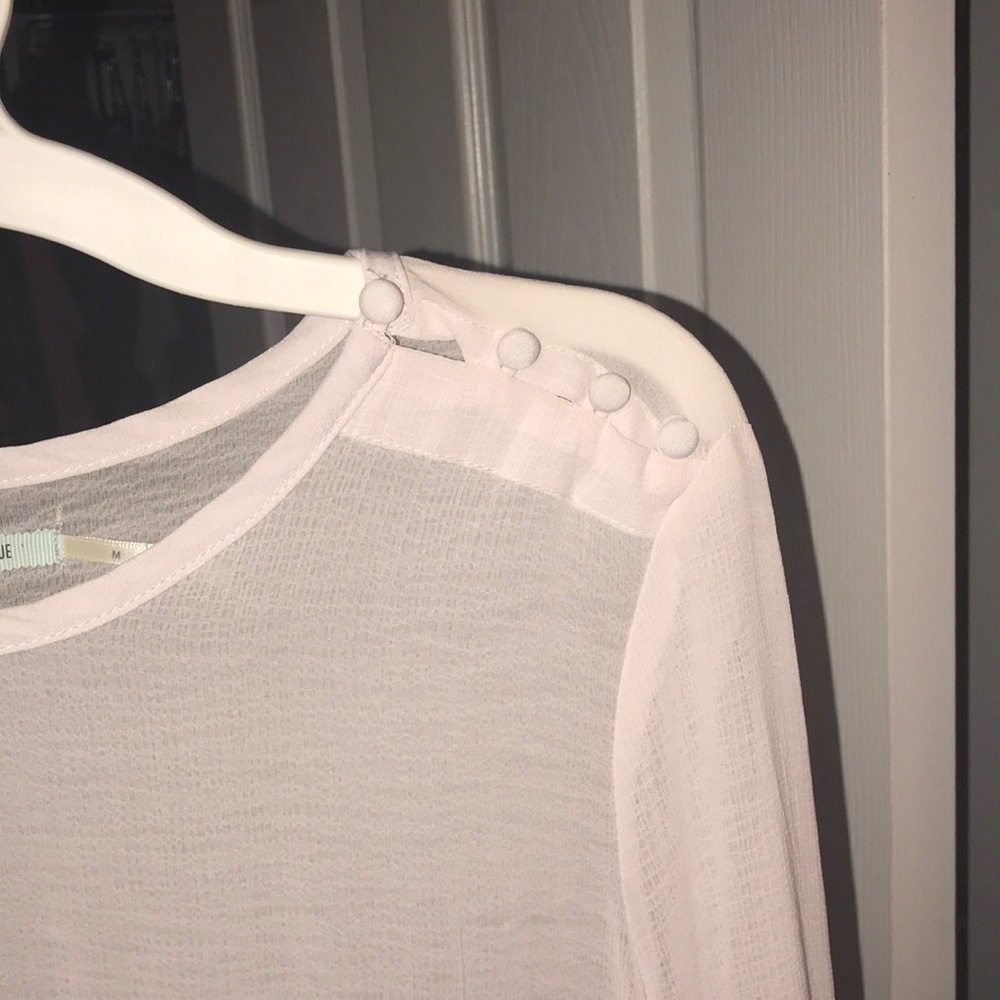 Light Pink Ruffle Top - Picture 3 of 4